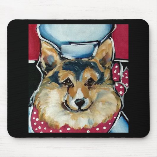 Welsh Corgi Cardigan Mousepad (Vorne)