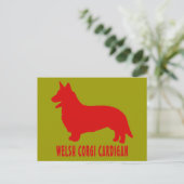 Welsh Corgi Cardigan Postkarte (Stehend Vorderseite)
