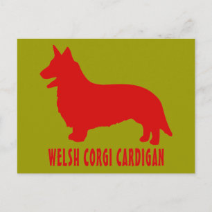 Welsh Corgi Cardigan Postkarte