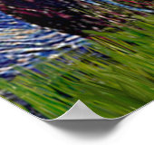 Welsh Corgi Cardigan - Starry Night Poster (Ecke)