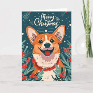 Welsh Corgi Christmas Feiertagskarte