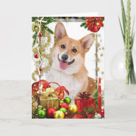 Welsh Corgi Christmas Feiertagskarte