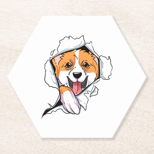 Welsh Corgi Copy Copy Untersetzer (Vorderseite)