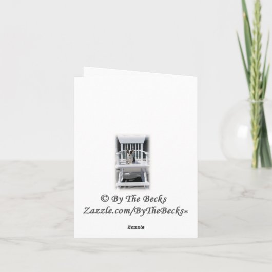 Welsh Corgi Danke Note Card (Rückseite)