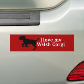Welsh Corgi Dog Liebe Autoaufkleber (Auf Auto)