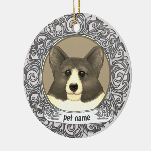 Welsh Corgi Dog Love Memory Ornament (Links)