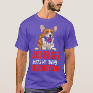 Welsh Corgi Dog Lover Welppy Owner Corgi Züchter P T-Shirt