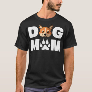 Welsh Corgi Dog Mama Funny Welsh Corgi Dog Haustie T-Shirt