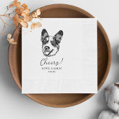 Welsh Corgi Dog Personalisiert Cheers Napkins Serviette