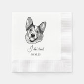 Welsh Corgi Dog Personalisiert ich auch Serviette (Vorderseite)