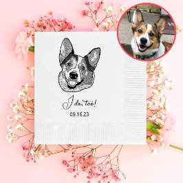 Welsh Corgi Dog Personalisiert ich auch Serviette