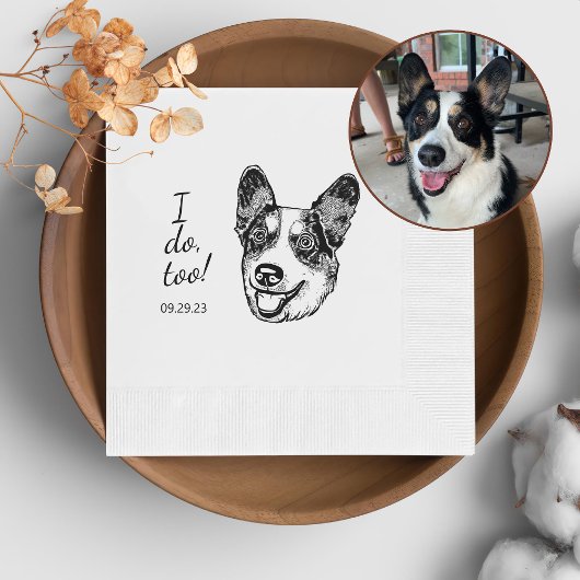 Welsh Corgi Dog Personalisiert ich auch Serviette