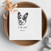 Welsh Corgi Dog Personalisiert ich auch Serviette