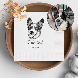 Welsh Corgi Dog Personalisiert ich auch Serviette