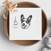 Welsh Corgi Dog Personalisiert ich auch Serviette
