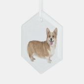 Welsh Corgi Dog Pet Animal Glass Ornament (Vorderseite Links)