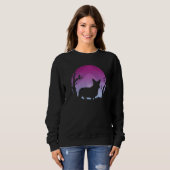 Welsh Corgi Dog Retro 43 Sweatshirt (Vorne ganz)