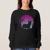 Welsh Corgi Dog Retro 43 Sweatshirt (Vorderseite)
