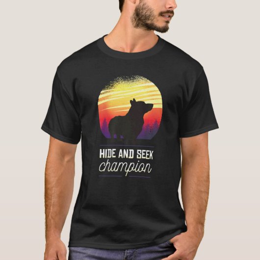 Welsh Corgi Dog Retro 6 T-Shirt (Vorderseite)