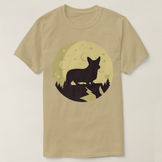 Welsh Corgi Dog Retro Premium T - Shirt Copy Co (Design vorne)