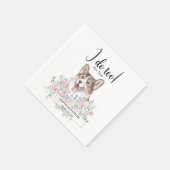 Welsh Corgi Dog Wedding Cocktail Napkins Serviette (Ecke)