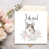 Welsh Corgi Dog Wedding Cocktail Napkins Serviette