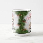 Welsh Corgi Funny Christmas Dog Tasse (Mittel)