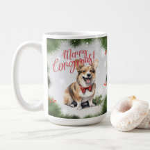 Welsh Corgi Funny Christmas Dog Tasse