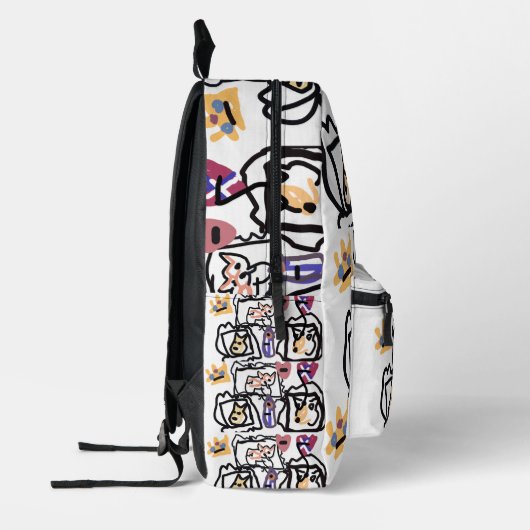 Welsh Corgi hearts  Bedruckter Rucksack (Links)