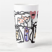 Welsh Corgi hearts  Milchtasse (Vorderseite)