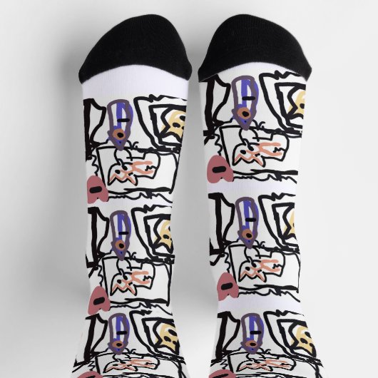 Welsh Corgi hearts Socken (Oben)