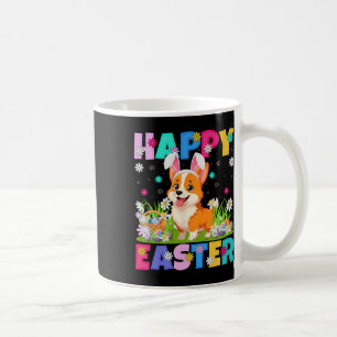 Welsh Corgi Hund Happy Ostereier Hunt Sonniges Ohr Kaffeetasse