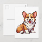 Welsh Corgi Hund Postkarte (Vorne/Hinten)