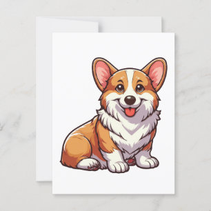Welsh Corgi Hund Postkarte