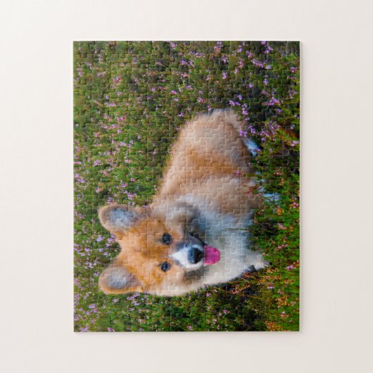 Welsh Corgi Hunde Jigsaws. Puzzle (Vertikal)