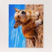 Welsh Corgi Hunde Jigsaws. Puzzle (Vertikal)