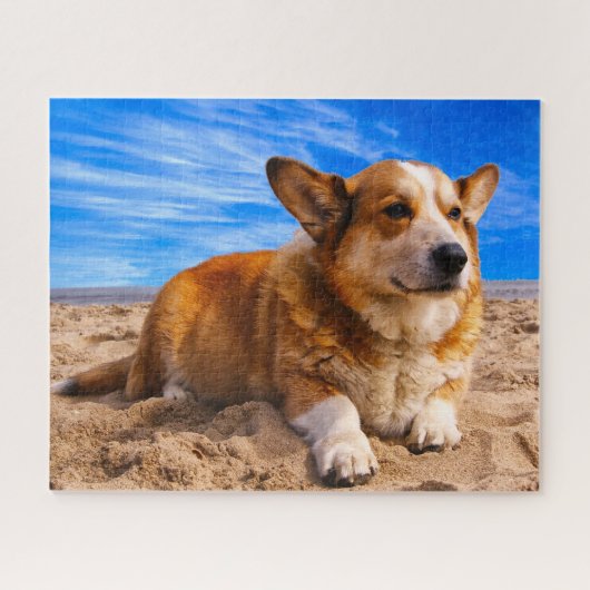 Welsh Corgi Hunde Jigsaws. Puzzle (Horizontal)