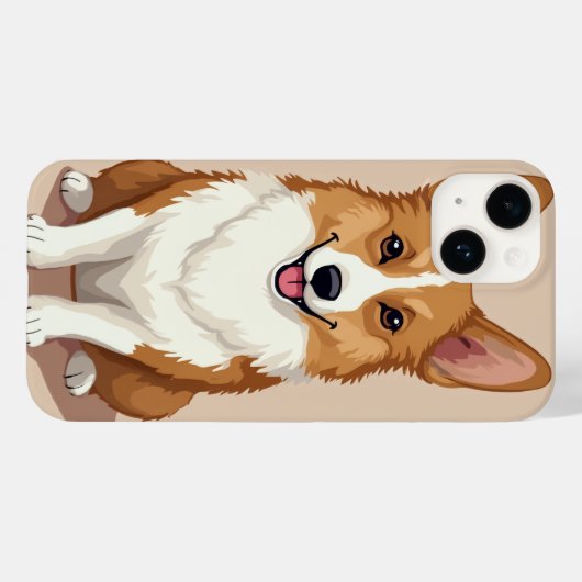 Welsh Corgi iPhone Case (Rückseite (Horizontal))