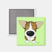 Welsh Corgi Magnet (Vorderseite/Rückseite)