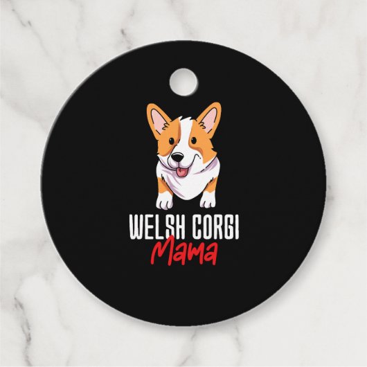 Welsh Corgi Mama Geschenkanhänger (Vorderseite)