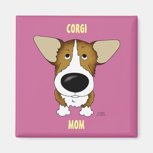 Welsh Corgi Mama Magnet (Vorne)