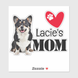 Welsh Corgi Mama Personalisiert Aufkleber