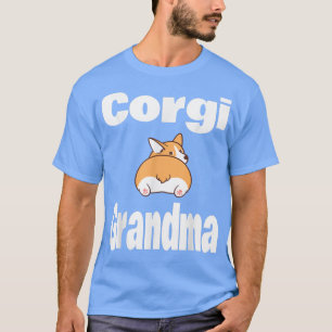 Welsh Corgi Oma Dog Lover Großmutter Mama Funn T-Shirt