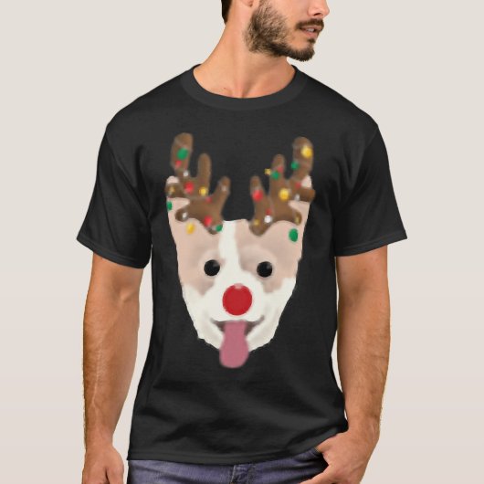 Welsh Corgi P Christmas T-Shirt (Vorderseite)