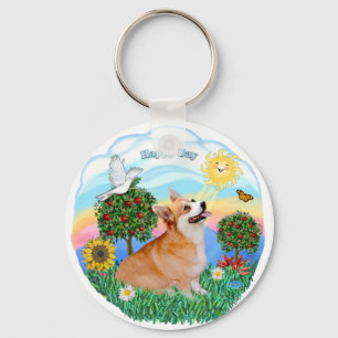 Welsh Corgi (Pembroke 7b) Schlüsselanhänger