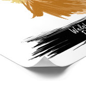 Welsh Corgi Pembroke Dog Portrait | Pet Portrait Poster (Ecke)