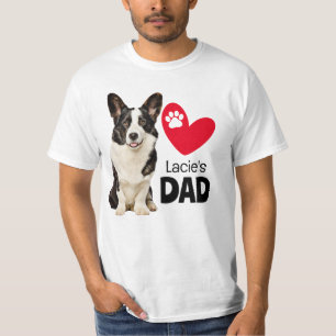 Welsh Corgi Personalisiert Vater T - Shirt
