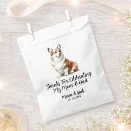 Welsh Corgi Pet Wedding Full Color Geschenktütchen