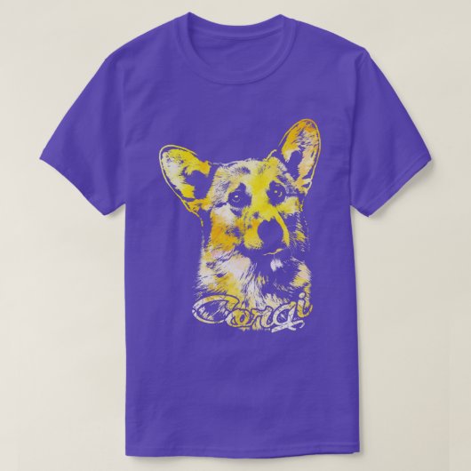 Welsh Corgi Portrait T-Shirt (Design vorne)