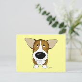 Welsh Corgi Postcard Postkarte (Stehend Vorderseite)